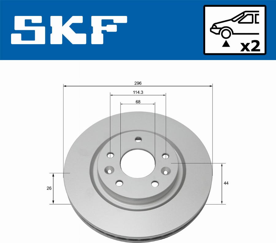 SKF VKBD 80047 V2 - Əyləc Diski furqanavto.az