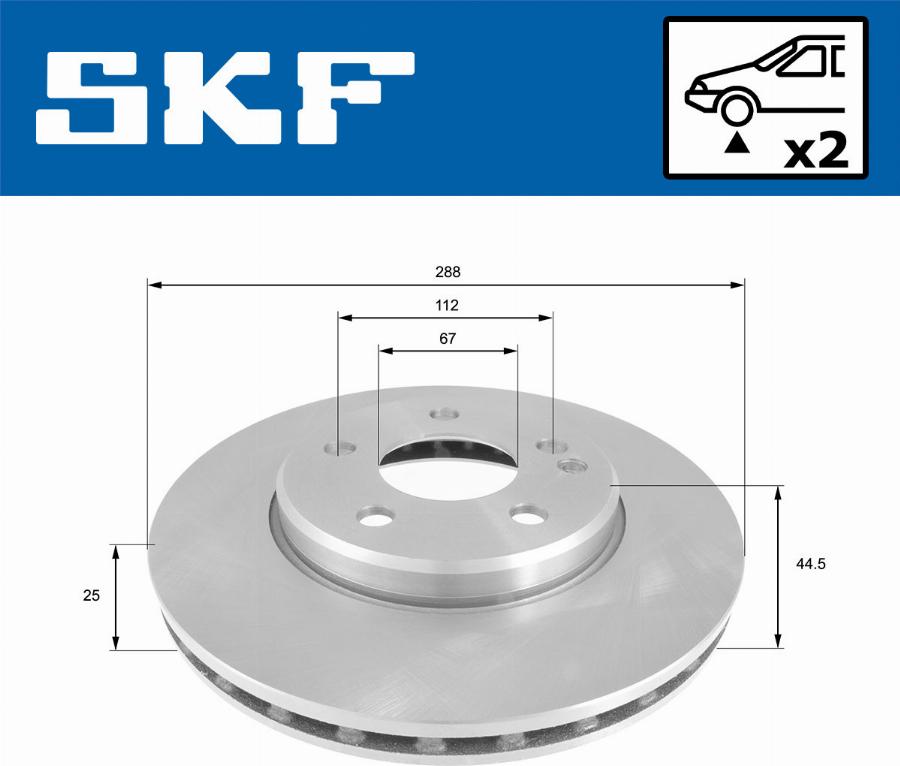 SKF VKBD 80062 V2 - Əyləc Diski furqanavto.az