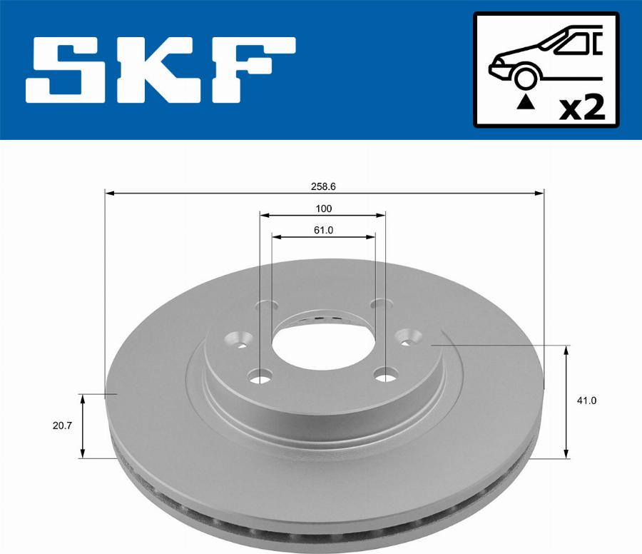 SKF VKBD 80011 V2 - Əyləc Diski furqanavto.az