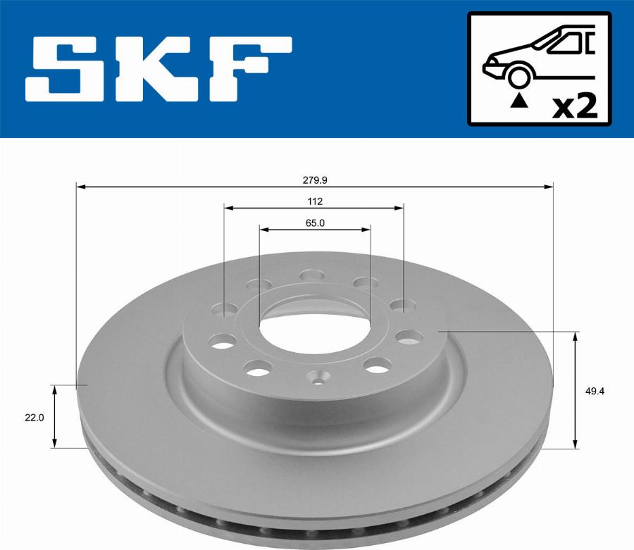 SKF VKBD 80012 V2 - Əyləc Diski furqanavto.az