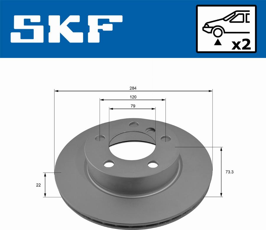 SKF VKBD 80089 V2 - Əyləc Diski furqanavto.az