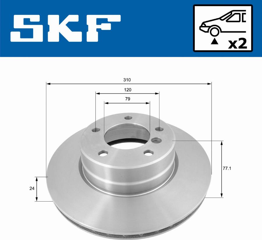 SKF VKBD 80196 V2 - Əyləc Diski furqanavto.az