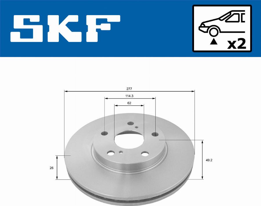 SKF VKBD 80160 V2 - Əyləc Diski furqanavto.az