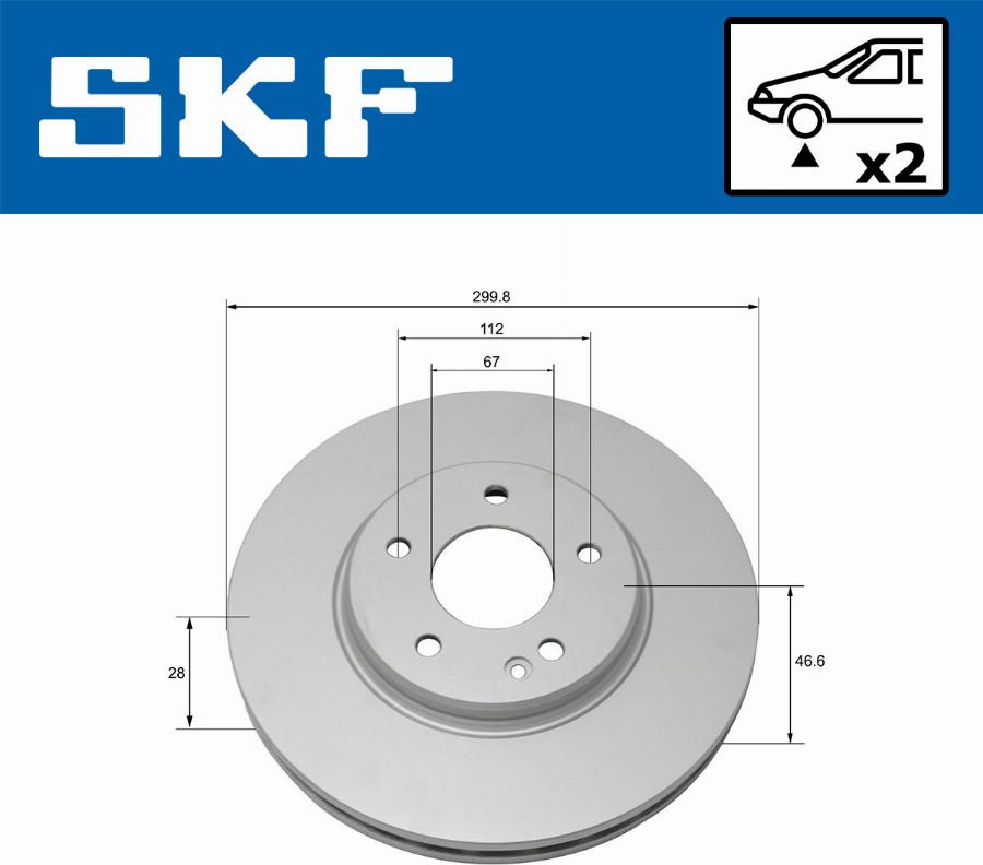 SKF VKBD 80104 V2 - Əyləc Diski furqanavto.az