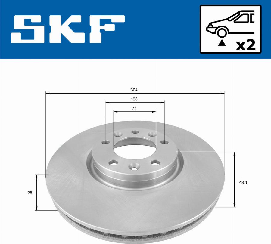 SKF VKBD 80106 V2 - Əyləc Diski furqanavto.az