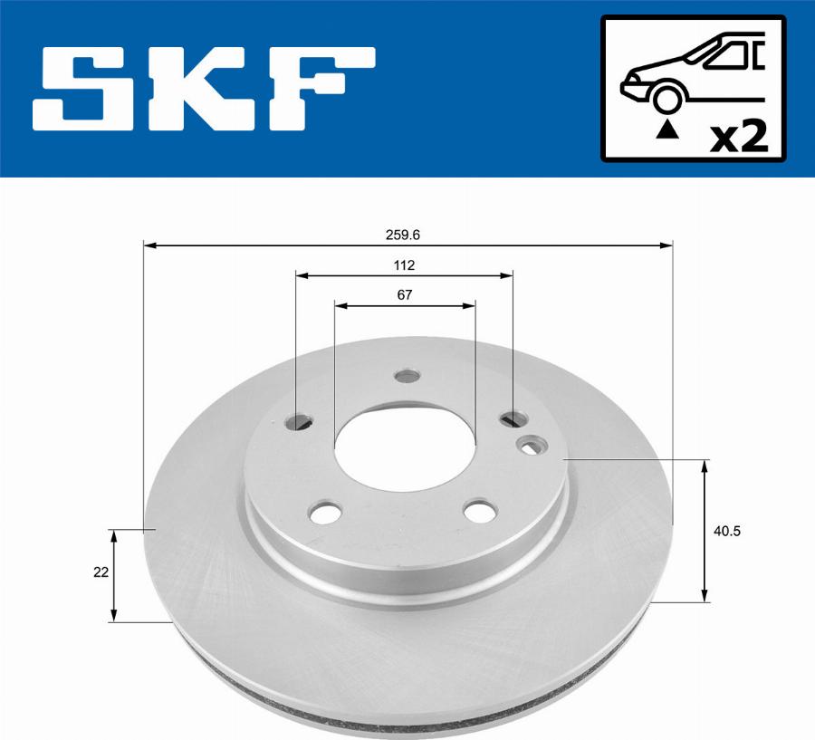 SKF VKBD 80119 V2 - Əyləc Diski furqanavto.az