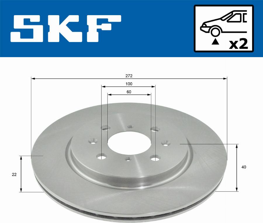 SKF VKBD 80185 V2 - Əyləc Diski furqanavto.az