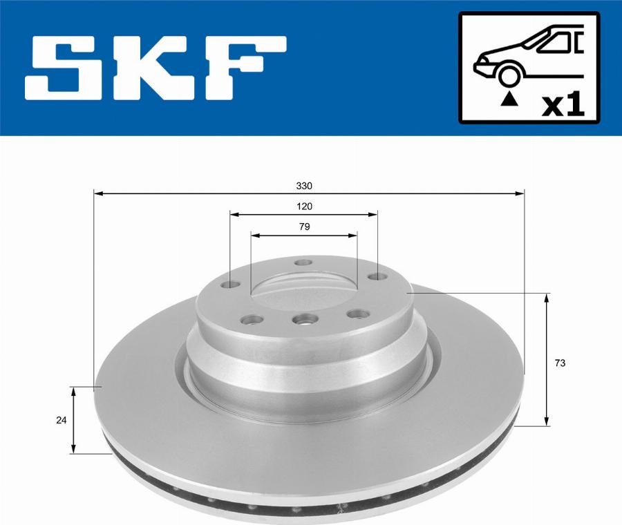 SKF VKBD 80124 V1 - Əyləc Diski furqanavto.az