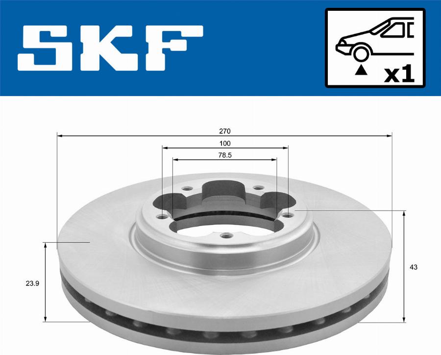 SKF VKBD 80123 V1 - Əyləc Diski furqanavto.az