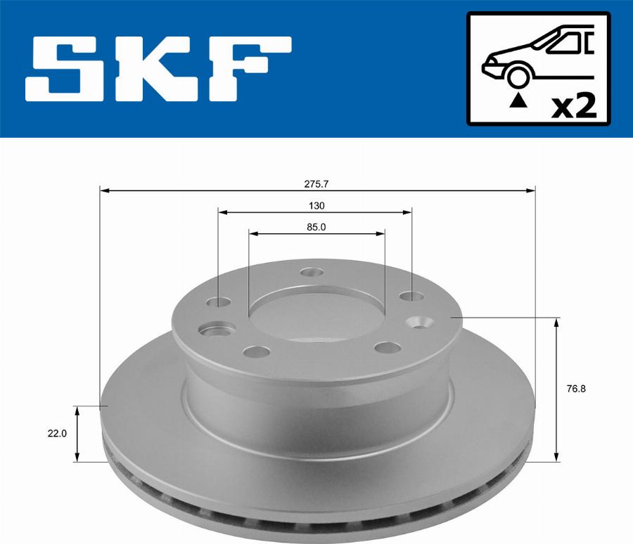 SKF VKBD 80174 V2 - Əyləc Diski furqanavto.az