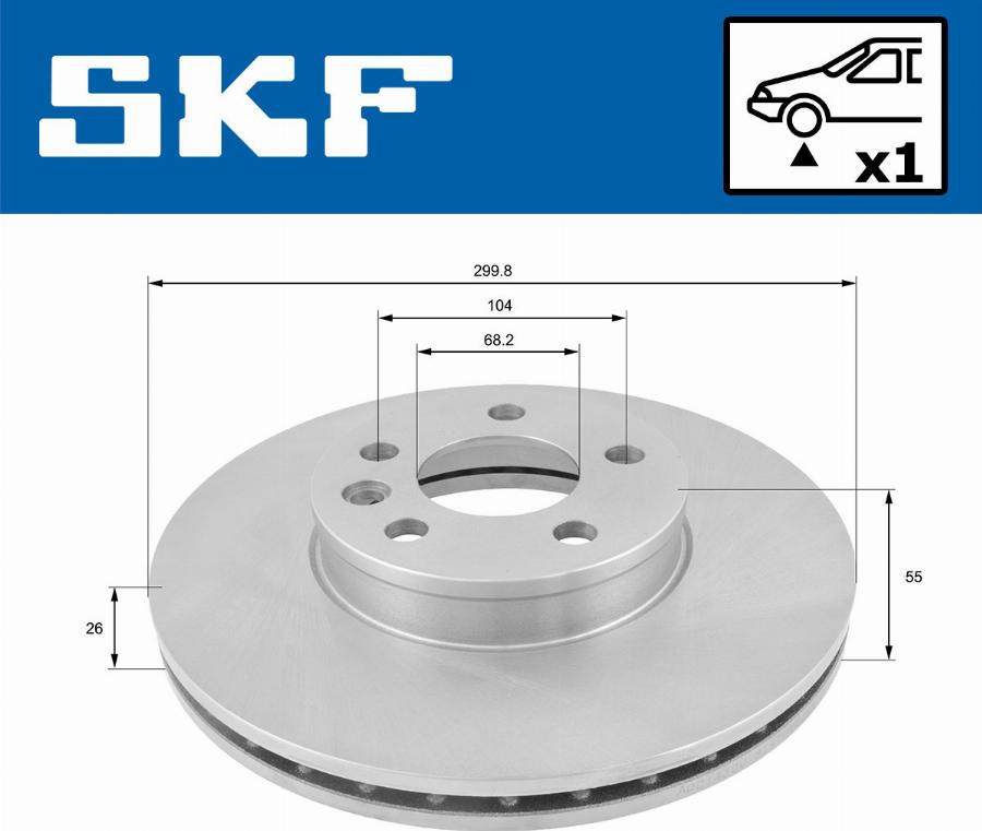 SKF VKBD 80322 V1 - Əyləc Diski furqanavto.az