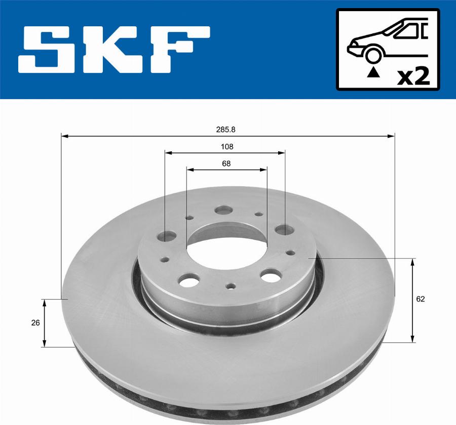 SKF VKBD 80261 V2 - Əyləc Diski furqanavto.az