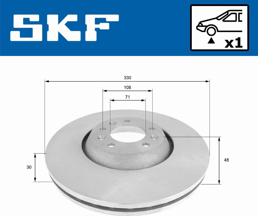 SKF VKBD 80216 V1 - Əyləc Diski furqanavto.az