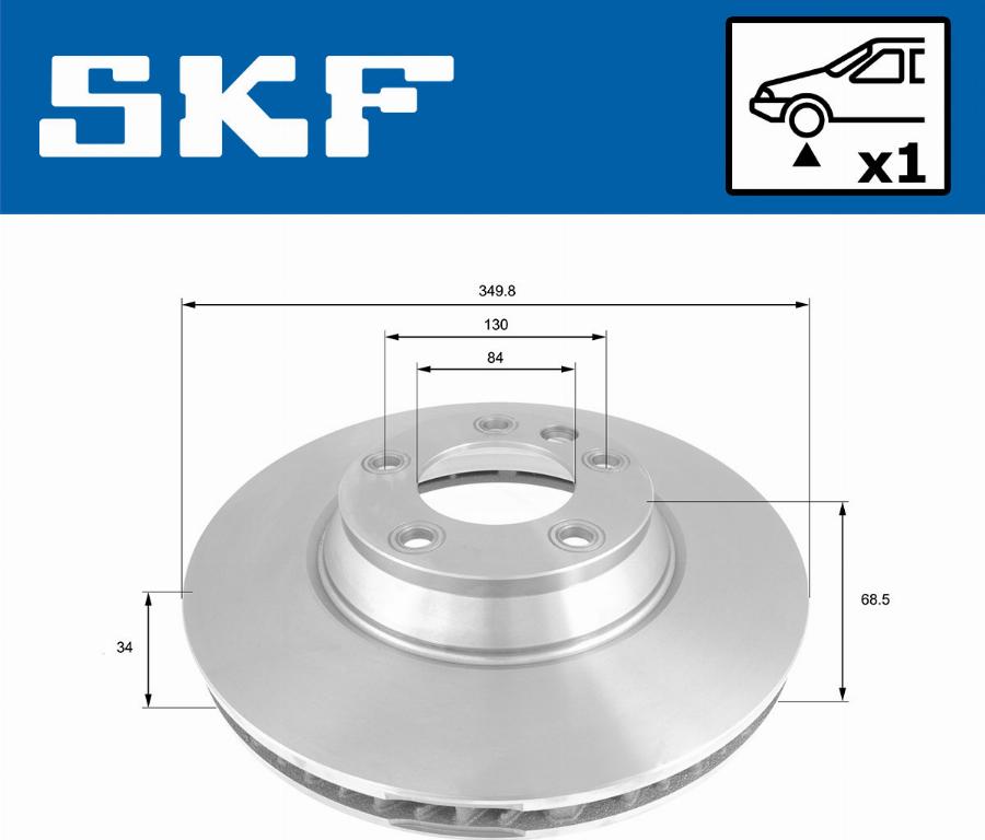 SKF VKBD 80284 V1 - Əyləc Diski furqanavto.az