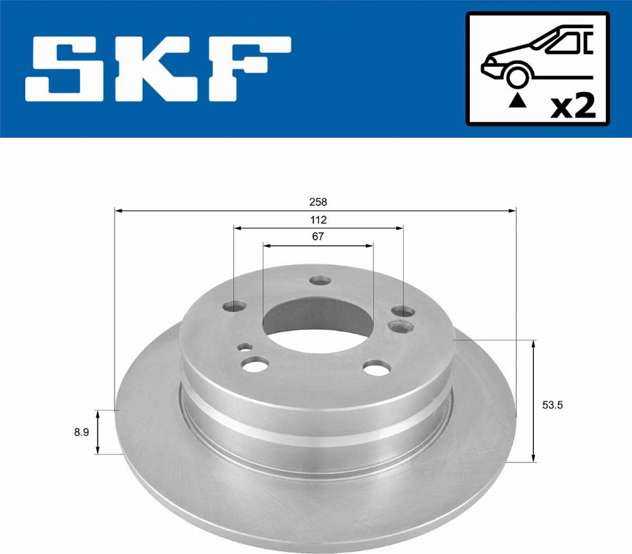 SKF VKBD 80230 S2 - Əyləc Diski furqanavto.az