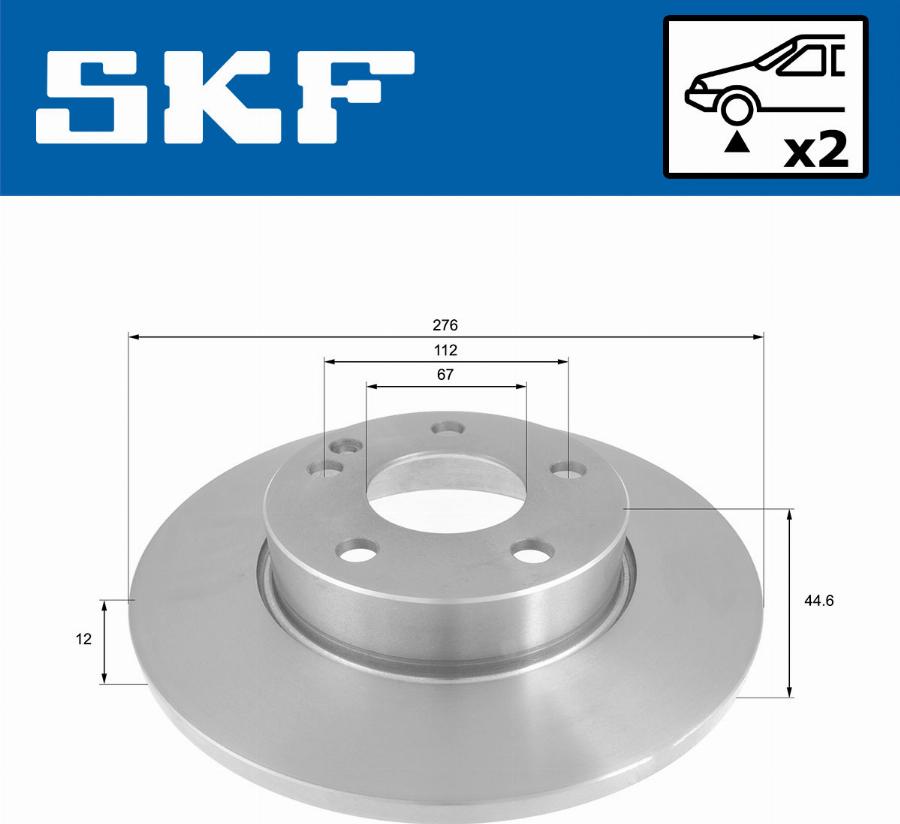 SKF VKBD 80220 S2 - Əyləc Diski furqanavto.az