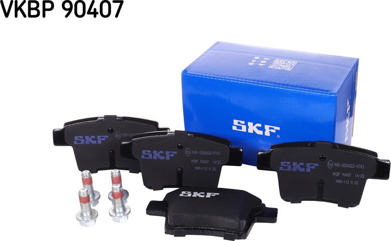 SKF VKBP 90407 - Əyləc altlığı dəsti, əyləc diski furqanavto.az