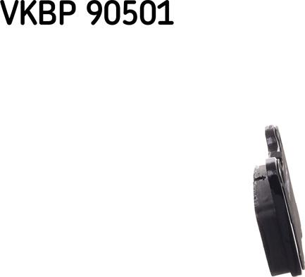 SKF VKBP 90501 - Əyləc altlığı dəsti, əyləc diski furqanavto.az