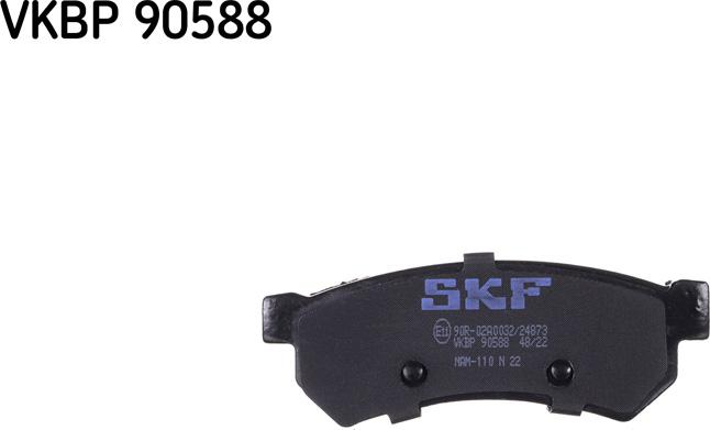 SKF VKBP 90588 - Əyləc altlığı dəsti, əyləc diski www.furqanavto.az