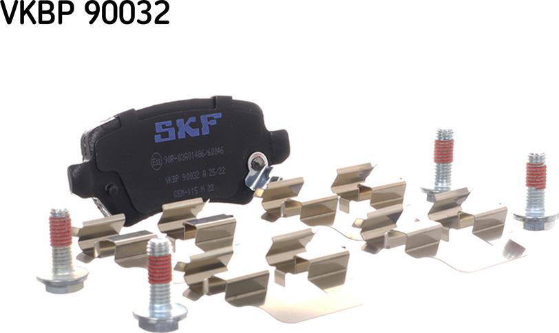 SKF VKBP 90032 A - Əyləc altlığı dəsti, əyləc diski furqanavto.az