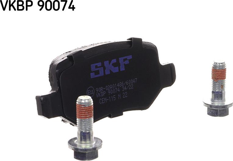 SKF VKBP 90074 - Əyləc altlığı dəsti, əyləc diski furqanavto.az