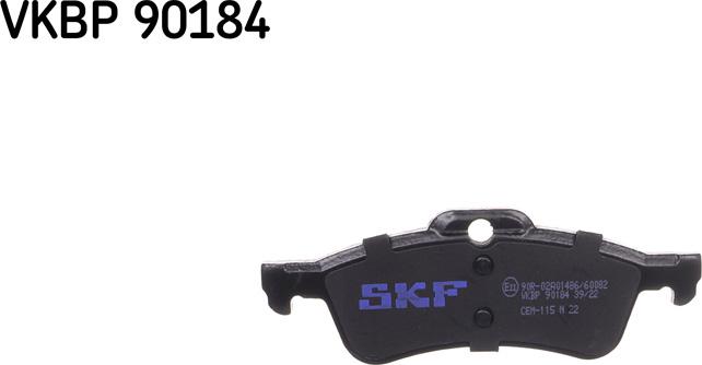 SKF VKBP 90184 - Əyləc altlığı dəsti, əyləc diski furqanavto.az