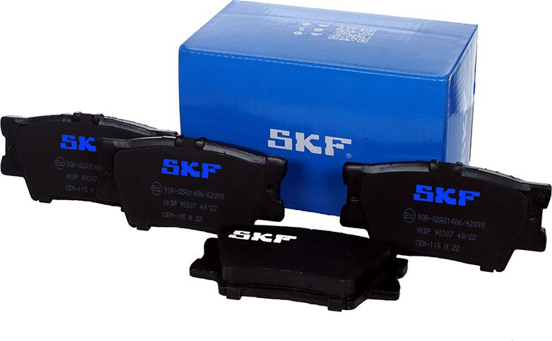 SKF VKBP 90307 - Əyləc altlığı dəsti, əyləc diski furqanavto.az