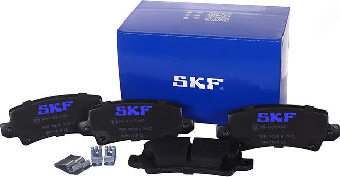 SKF VKBP 90208 A - Əyləc altlığı dəsti, əyləc diski furqanavto.az