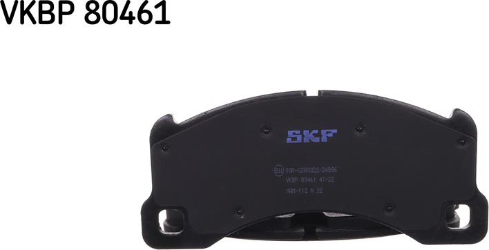 SKF VKBP 80461 - Əyləc altlığı dəsti, əyləc diski furqanavto.az