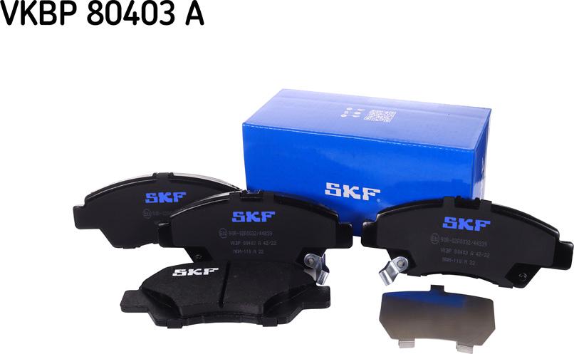 SKF VKBP 80403 A - Əyləc altlığı dəsti, əyləc diski furqanavto.az