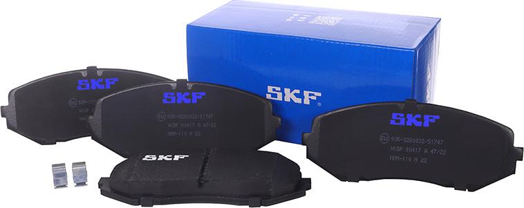 SKF VKBP 80417 A - Əyləc altlığı dəsti, əyləc diski furqanavto.az