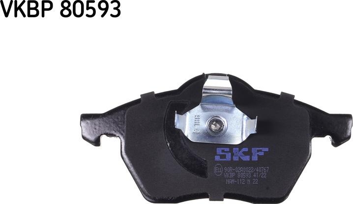 SKF VKBP 80593 - Əyləc altlığı dəsti, əyləc diski furqanavto.az