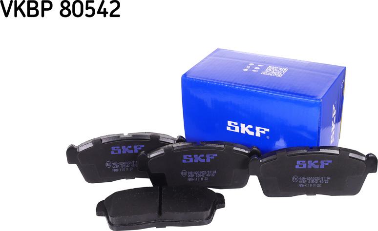 SKF VKBP 80542 - Əyləc altlığı dəsti, əyləc diski furqanavto.az