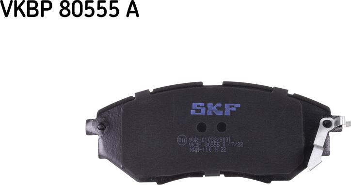 SKF VKBP 80555 A - Əyləc altlığı dəsti, əyləc diski furqanavto.az