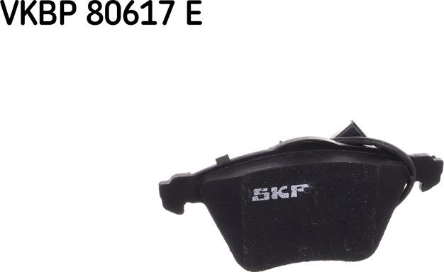 SKF VKBP 80617 E - Əyləc altlığı dəsti, əyləc diski furqanavto.az