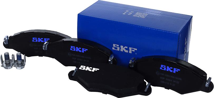 SKF VKBP 80064 - Əyləc altlığı dəsti, əyləc diski furqanavto.az