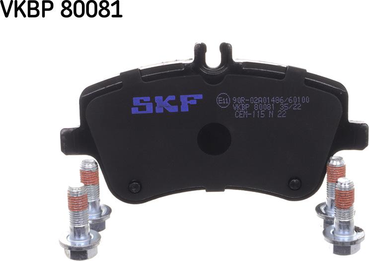 SKF VKBP 80081 - Əyləc altlığı dəsti, əyləc diski furqanavto.az