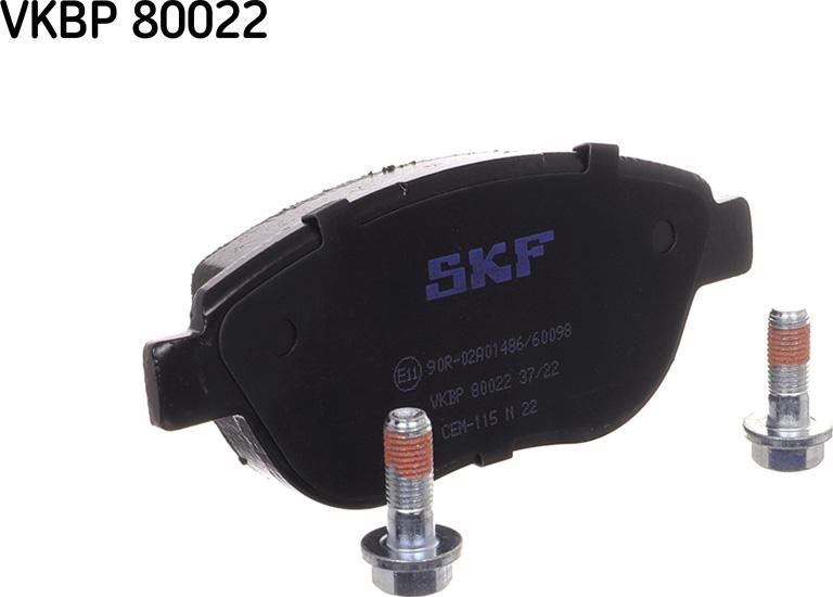 SKF VKBP 80022 - Əyləc altlığı dəsti, əyləc diski furqanavto.az