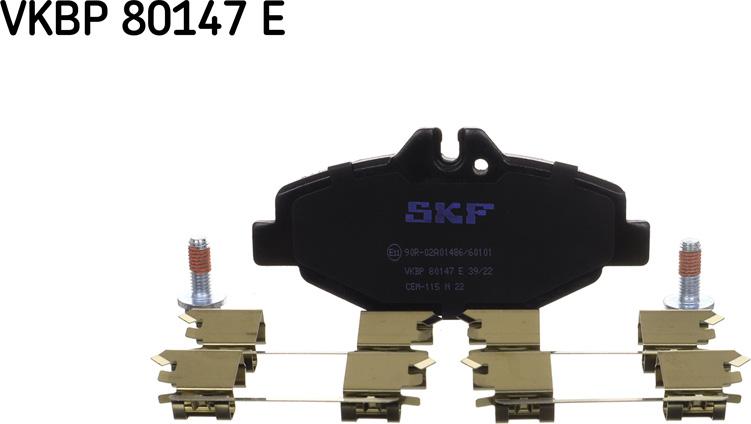 SKF VKBP 80147 E - Əyləc altlığı dəsti, əyləc diski furqanavto.az