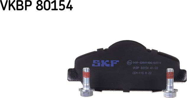 SKF VKBP 80154 - Əyləc altlığı dəsti, əyləc diski furqanavto.az