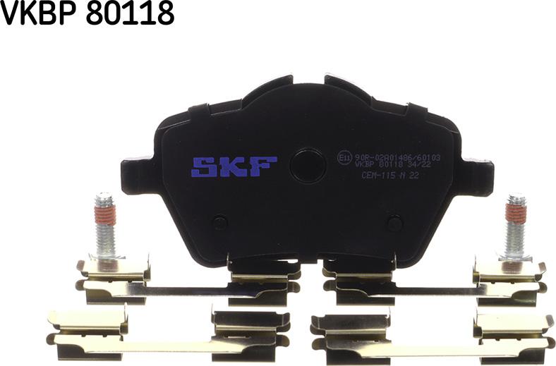 SKF VKBP 80118 - Əyləc altlığı dəsti, əyləc diski furqanavto.az