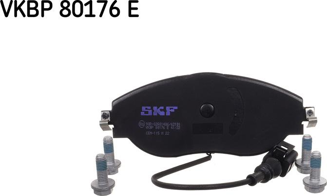 SKF VKBP 80176 E - Əyləc altlığı dəsti, əyləc diski furqanavto.az