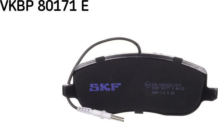 SKF VKBP 80171 E - Əyləc altlığı dəsti, əyləc diski furqanavto.az
