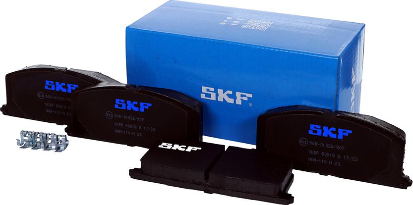 SKF VKBP 80818 A - Əyləc altlığı dəsti, əyləc diski furqanavto.az