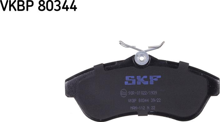 SKF VKBP 80344 - Əyləc altlığı dəsti, əyləc diski furqanavto.az