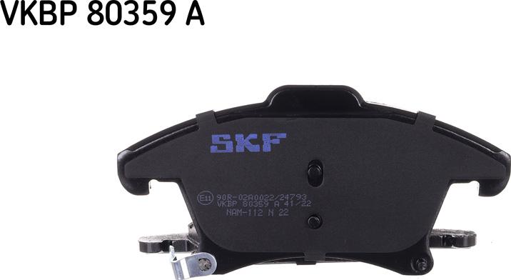 SKF VKBP 80359 A - Əyləc altlığı dəsti, əyləc diski furqanavto.az