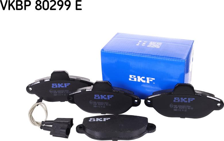 SKF VKBP 80299 E - Əyləc altlığı dəsti, əyləc diski furqanavto.az