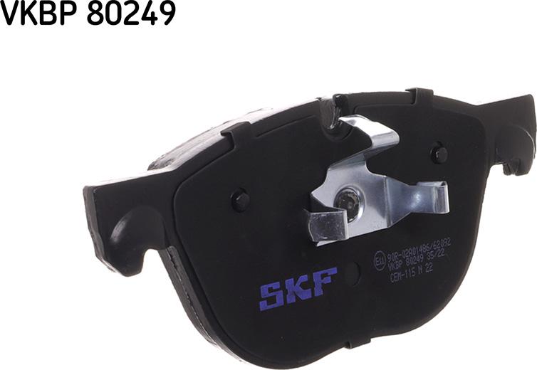 SKF VKBP 80249 - Əyləc altlığı dəsti, əyləc diski furqanavto.az