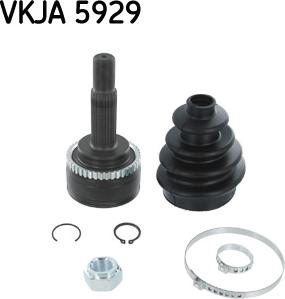 SKF VKJA 5929 - Birləşmə dəsti, ötürücü val furqanavto.az