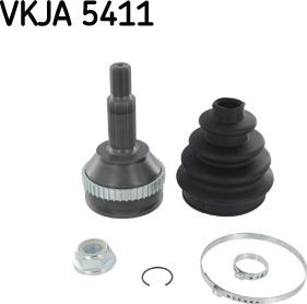 SKF VKJA 5411 - Birləşmə dəsti, ötürücü val furqanavto.az